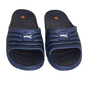 Softee Blue/White Sandals Sz 9/10 (43)